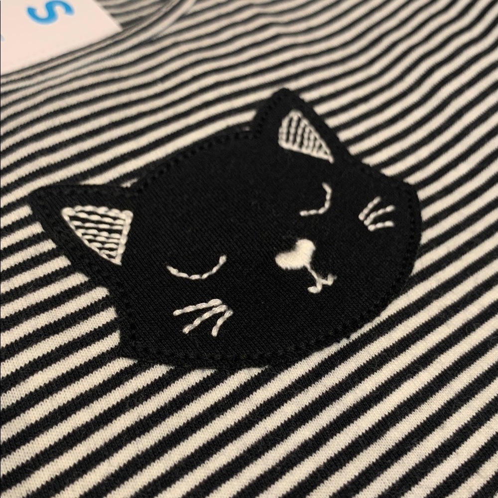 🖤 NWT Striped Cat Dress w/ Tulle Skirt & Diaper Cover - Carter’s - 12M 🖤 - Picture 8 of 12